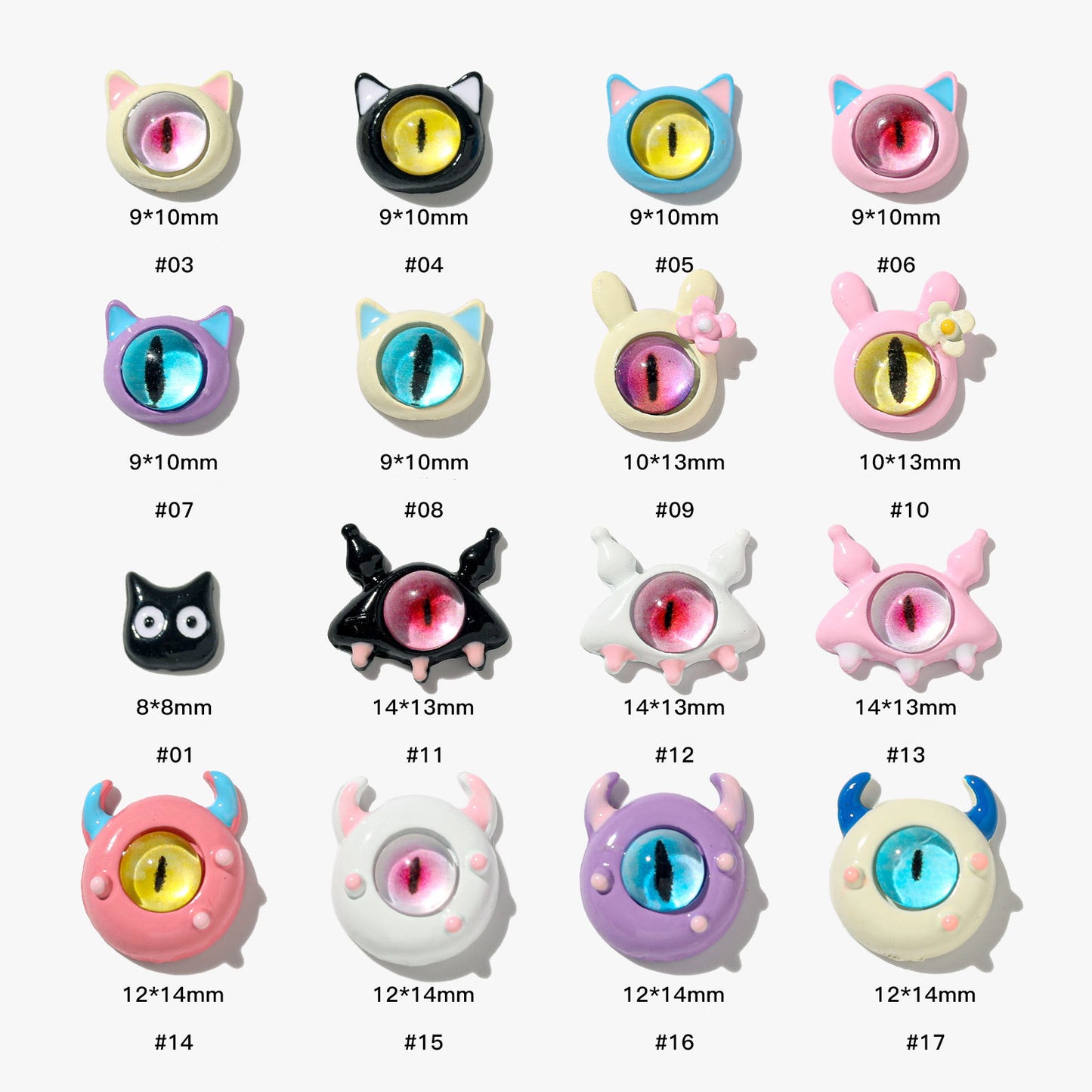 Monster Eye Metal Charm