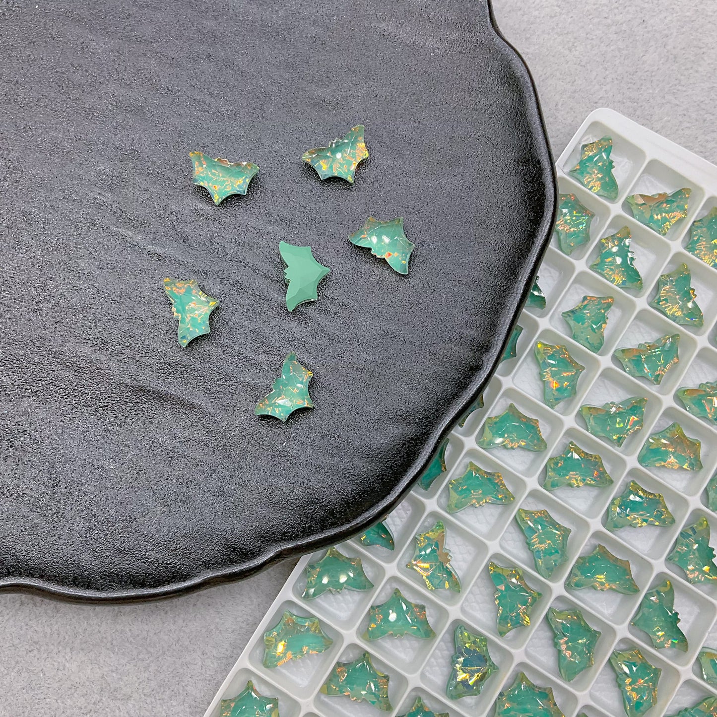 8*12mm Bat Nail Art Glass Rhinestone