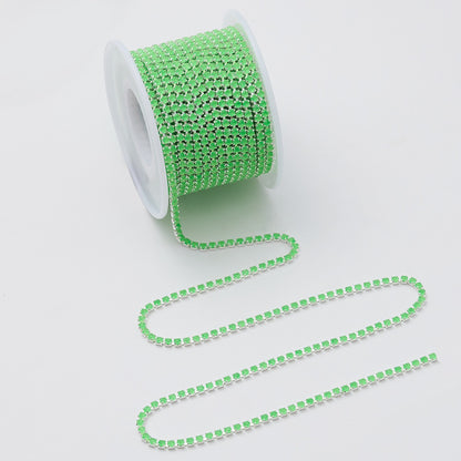 10 Yards Neon Mocha Glass Rhinestone