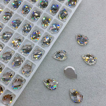 Exclusive 7*10mm Tear Drop Flat Back Pear K9 Crystal Nail&DIY Rhinestone
