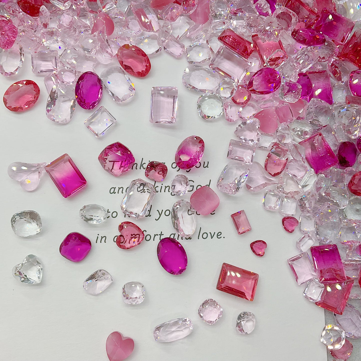 Rose Manor K9 Crystal Pointed Back Unfoiled Mix Shape Nail&DIY Rhinestone