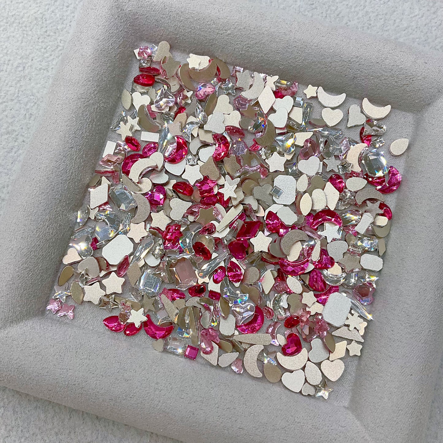 Rosy Stardust Flat Back Nail Art Glass Rhinestone