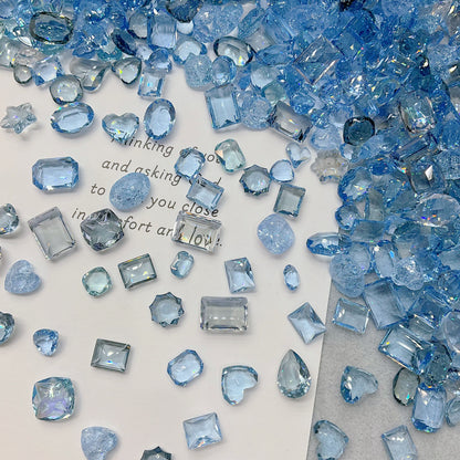 Sea Breeze K9 Crystal Pointed&Unfoiled Back Mixed Shapes Nail&DIY Gems