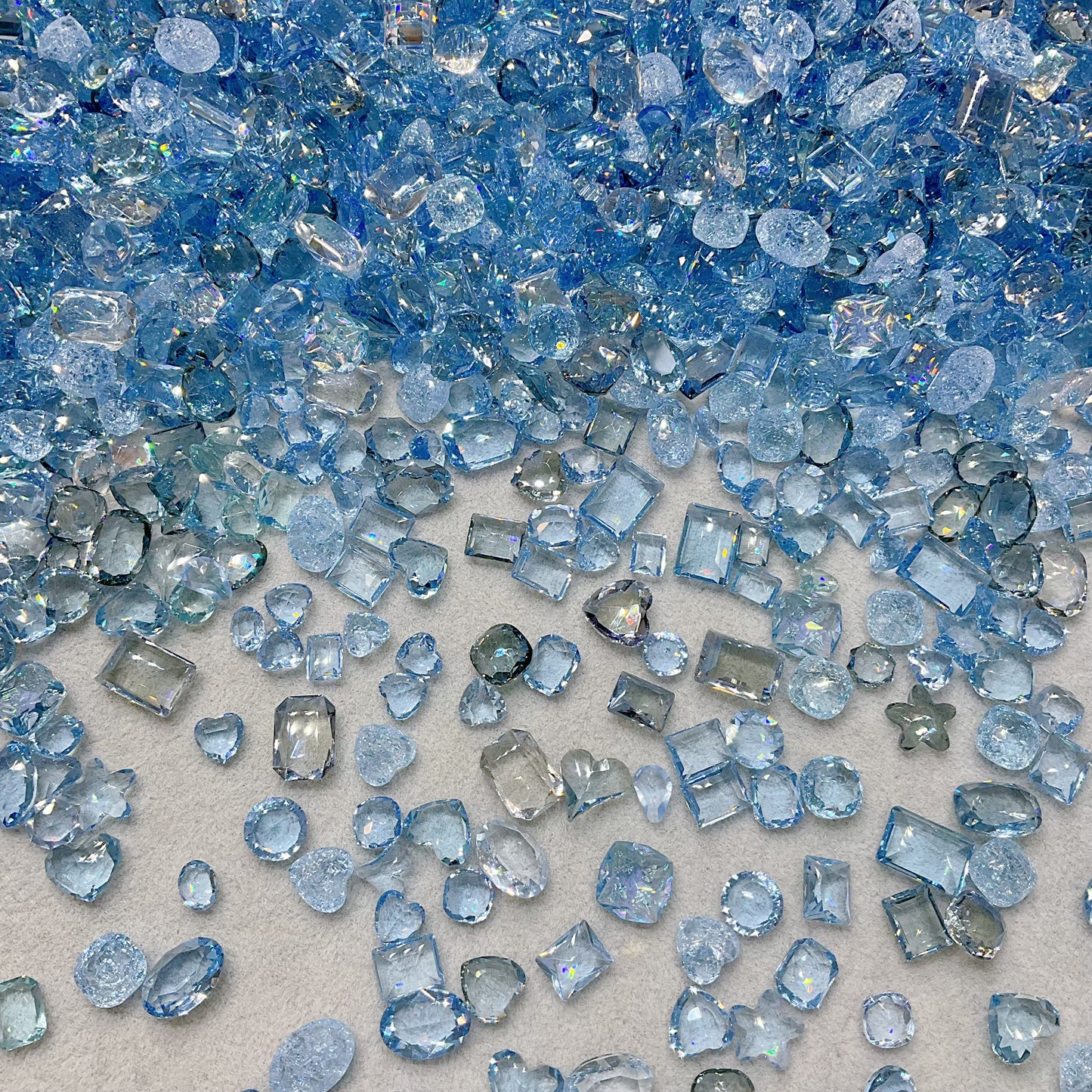 Sea Breeze K9 Crystal Pointed&Unfoiled Back Mixed Shapes Nail&DIY Gems