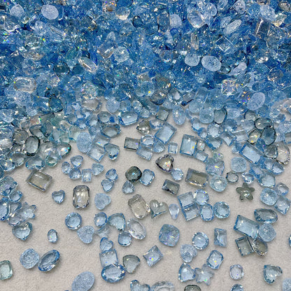 Sea Breeze K9 Crystal Pointed&Unfoiled Back Mixed Shapes Nail&DIY Gems