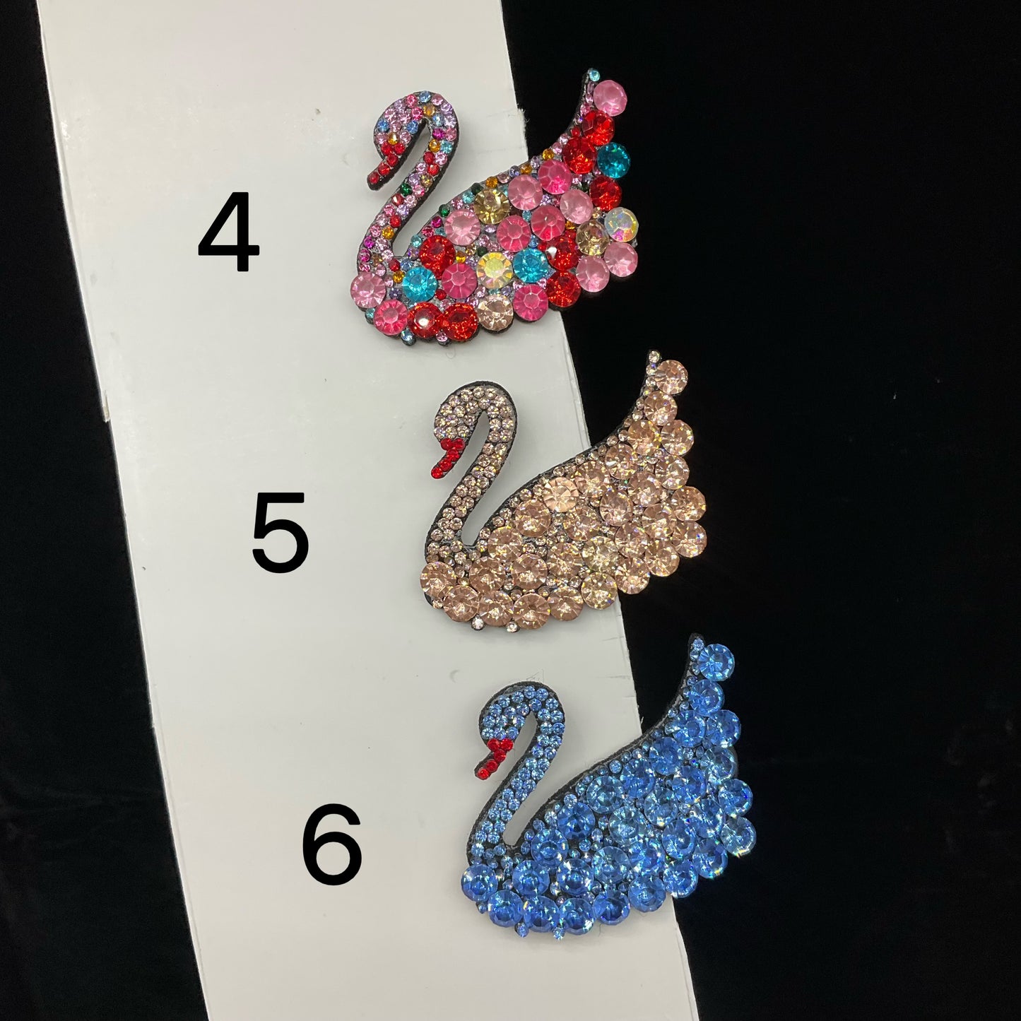 Swan Snap Hair Clips