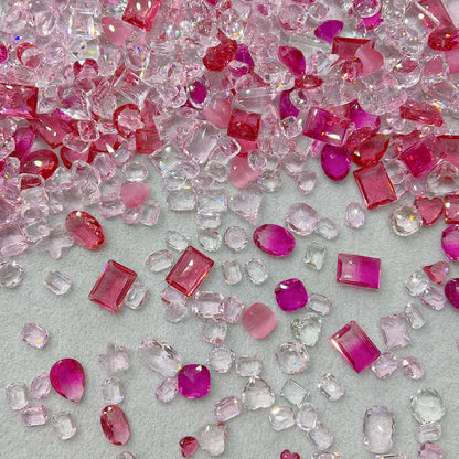 Rose Manor K9 Crystal Pointed Back Unfoiled Mix Shape Nail&DIY Rhinestone