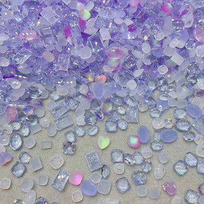 Lavender Mist K9 Crystal Pointed Back Unfoiled Mix Shape Nail&DIY Rhinestone