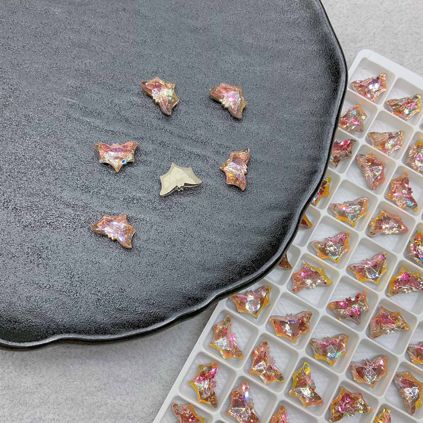 8*12mm Bat Nail Art Glass Rhinestone