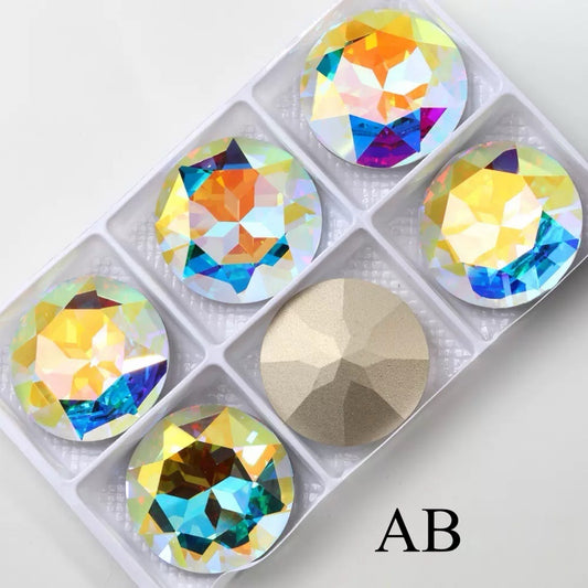 1PC 35mm Round High Quality K9 Crystal DIY Beading Gemstones Jewelry Making Accessories