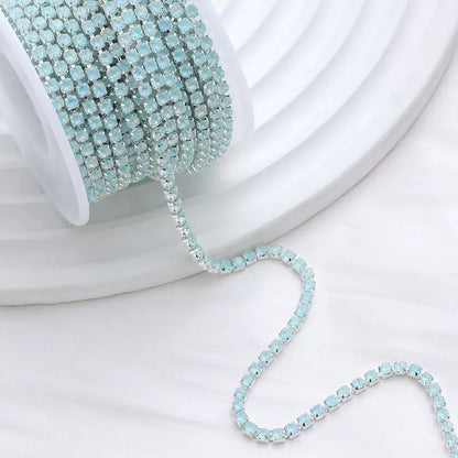 10 Yards Mocha Glass Rhinestone Chain