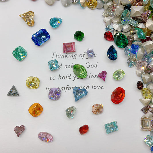 6-14mm Original Color Mix High Quality Pointed&Foiled Back K9 Crystal