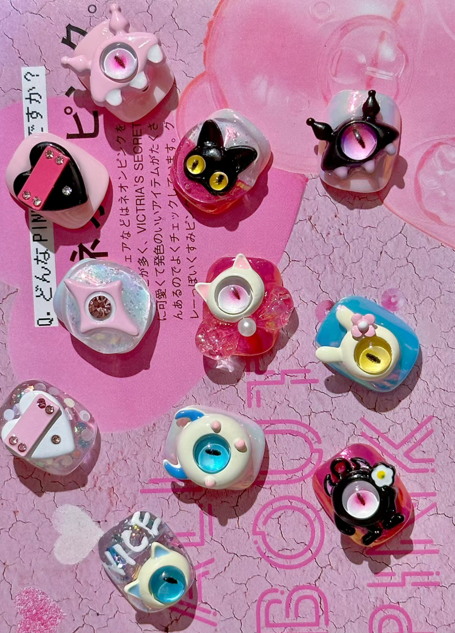 Monster Eye Metal Charm
