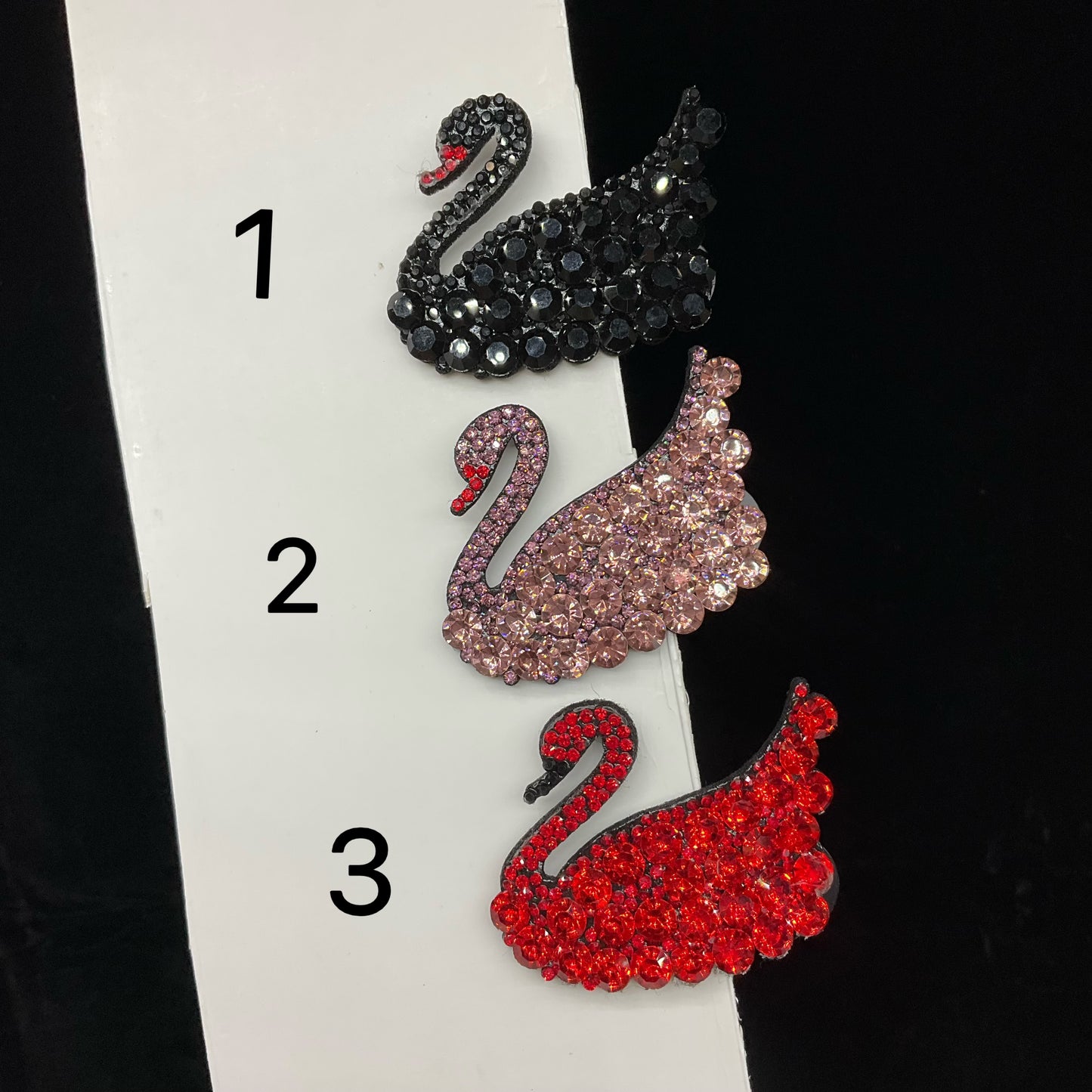 Swan Snap Hair Clips