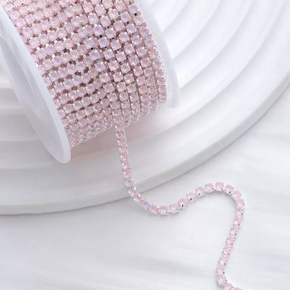 10 Yards Mocha Glass Rhinestone Chain