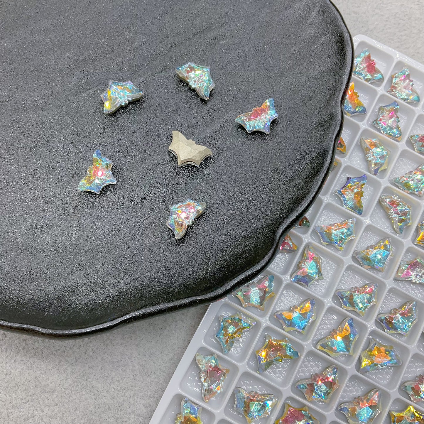 8*12mm Bat Nail Art Glass Rhinestone