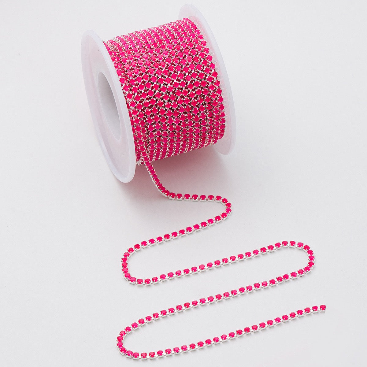 10 Yards Neon Mocha Glass Rhinestone